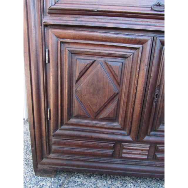 Brown 18th. Century Paneled French Armoire From Normandy For Sale - Image 8 of 18