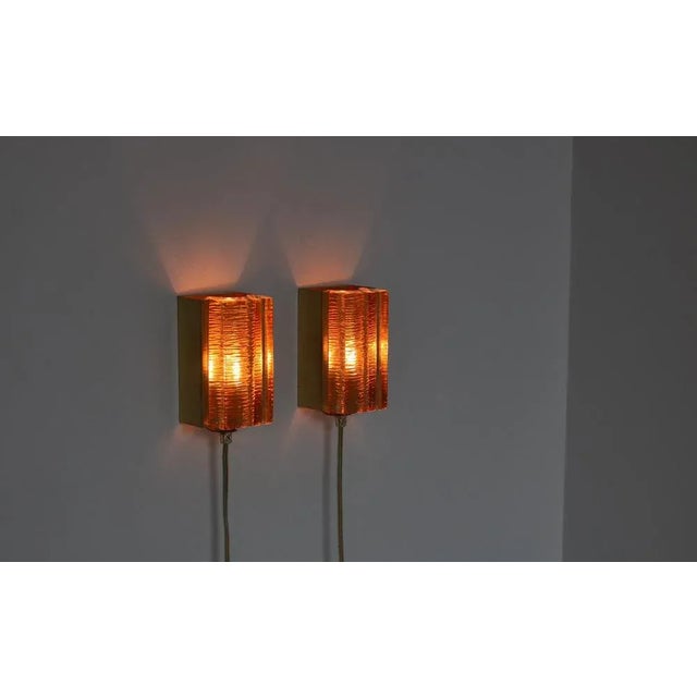 Modern Aladdin in Brass and Glass Danish Vitrika Wall Sconces, 1970s, Set of 2 For Sale - Image 6 of 10