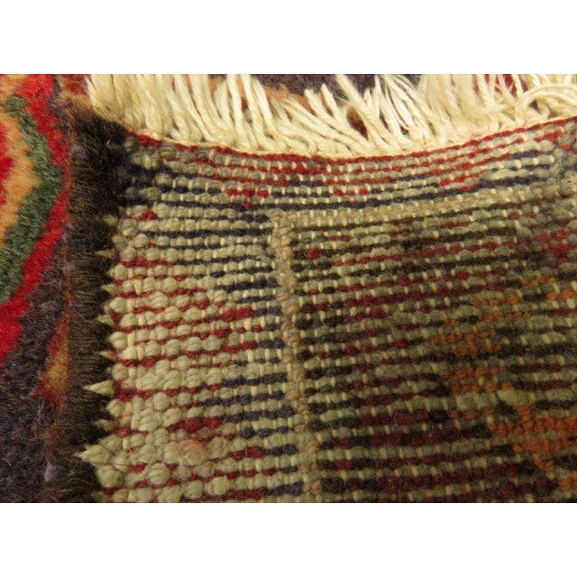 Vintage Turkish Rug in Reds and Blues, 1920s For Sale - Image 15 of 18