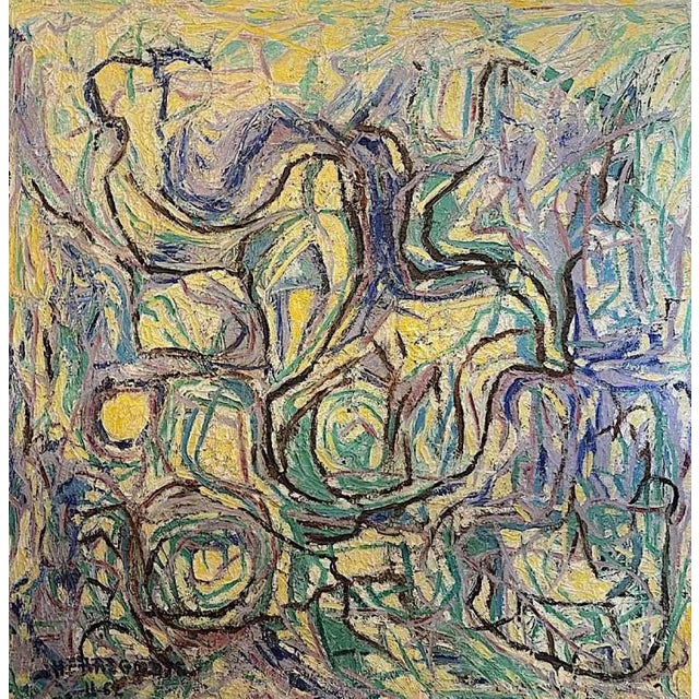 Urbain Herregodts, Abstract Composition, 1962, Oil on Panel For Sale - Image 15 of 15