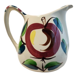Mid 20th Century Purinton Slipware Large Apple Pitcher For Sale