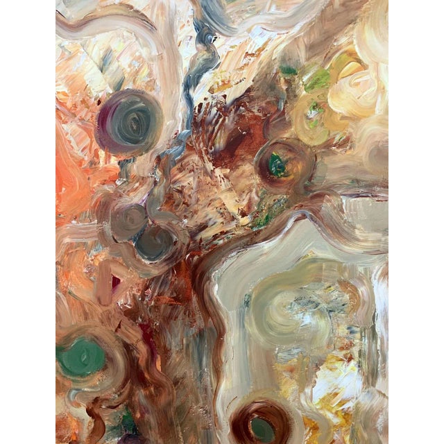 Ellis Ella, Energy Swirl, 2008, Oil & Oil on Canvas & Canvas For Sale - Image 6 of 10