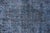 Charcoal Vintage Hand Knotted Turkish Overdyed Oushak Rug in Dark Blue and Charcoal For Sale - Image 8 of 12