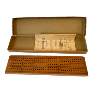 Vintage Wooden Cribbage Game