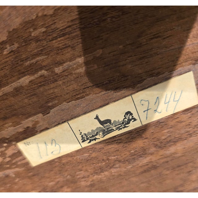 1960s Danish Modern Rosewood & Tile Coffee Table Vintage For Sale - Image 5 of 12