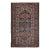 19th Century Persian Malayer Rug, Handwoven Geometric Pattern, Turquoise & Ivory, 4’ X 6’ For Sale