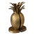 Vintage Coastal Regency Solid Brass Pineapple Bookends – Pair For Sale