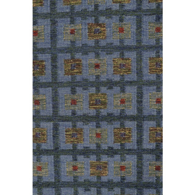 Contemporary Scandinavian Style Geometric Wool Kilim by Rug & Kilim, India For Sale In New York - Image 6 of 10