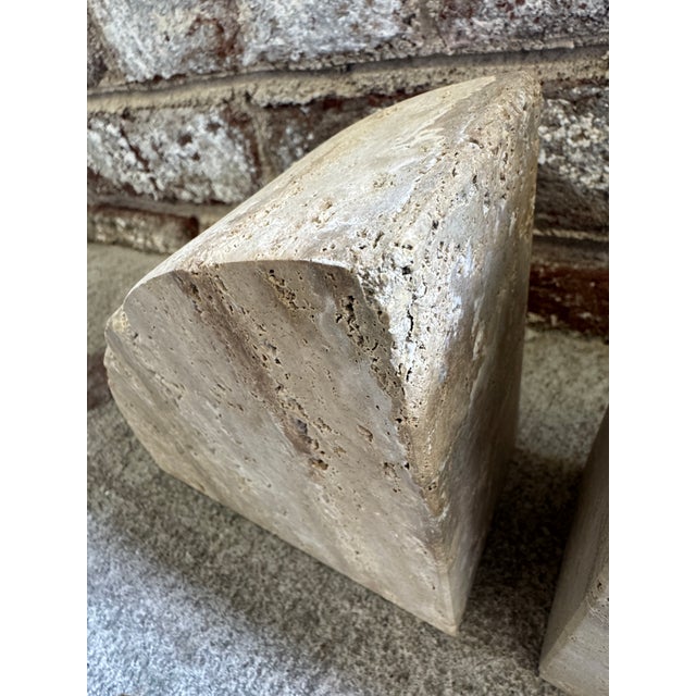 Pair of Vintage Travertine Bookends For Sale - Image 17 of 18