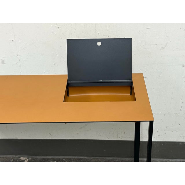 Tan Gabriele Rosa for Zanotta Calamo Desk For Sale - Image 8 of 12