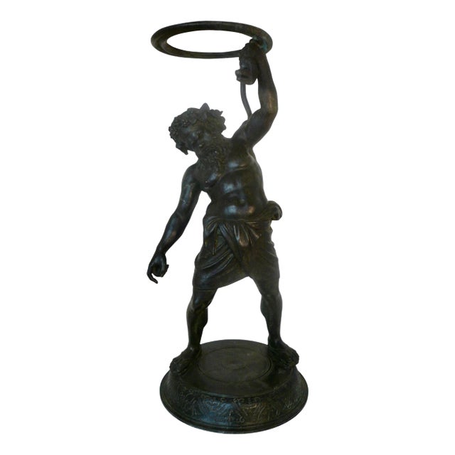 19th Century Italian Grand Tour Bronze Figure of Silenus, God of Wine For Sale
