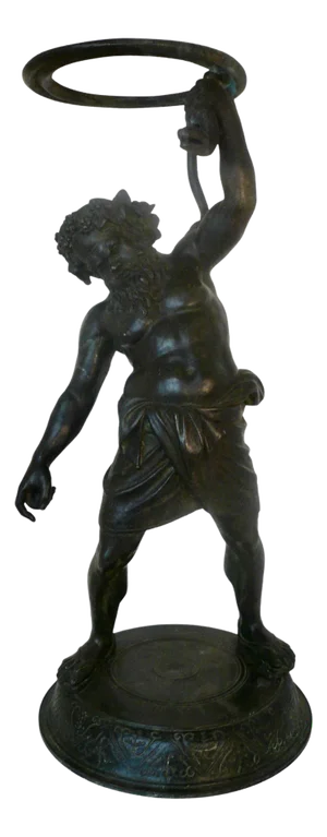 19th Century Italian Grand Tour Bronze Figure of Silenus, God of Wine