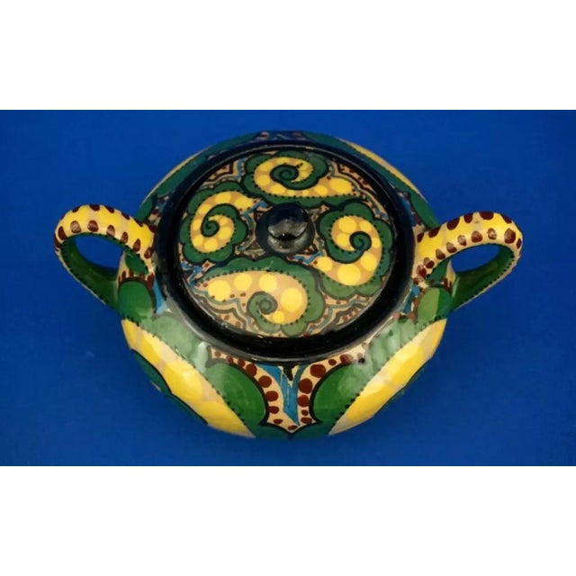 Futurist Ceramic Service from Ruggero Lanni Rome, Italy, 1920s, Set of 15 For Sale - Image 18 of 18