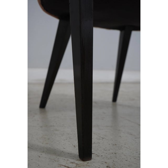 Mid Century Modern Spoon Back Upholstery Chair For Sale - Image 11 of 12