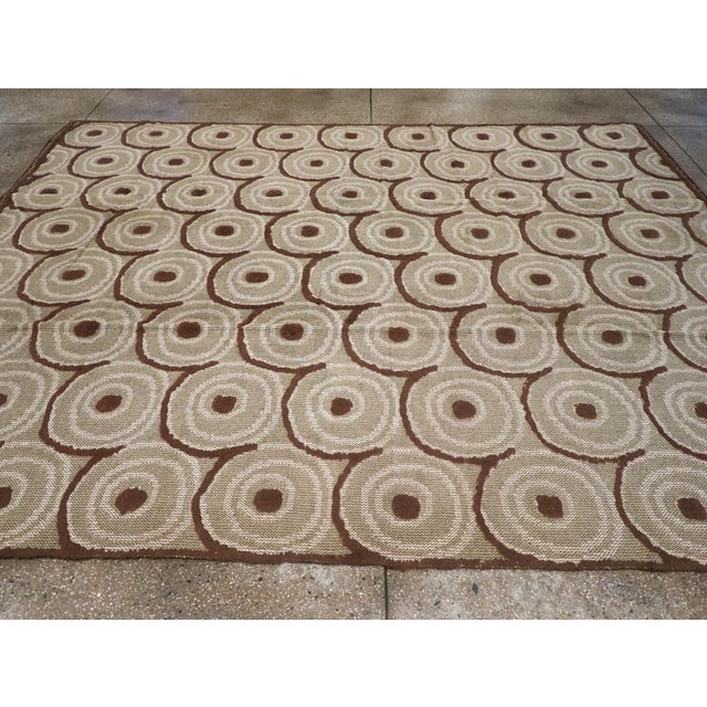 Galerie Shabab Collection Mid-20th Century Spanish Textile Flatweave Rug For Sale In New York - Image 6 of 10