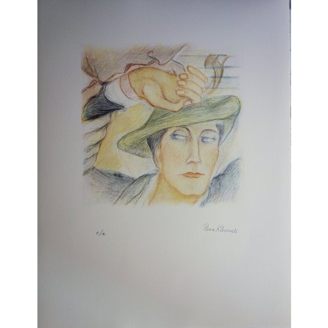 Pierre Klossowski, Tête de Roberte, Lithograph For Sale