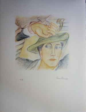 Pierre Klossowski, Tête de Roberte, Lithograph