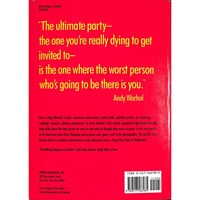 Andy Warhol's Party Book For Sale In New York - Image 6 of 7