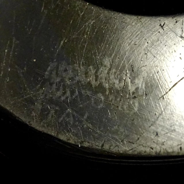 Glass Murano Venini Signed Sommerso Blue Inciso Carved Technique Vintage Italian Art Glass Flower Vase For Sale - Image 7 of 8