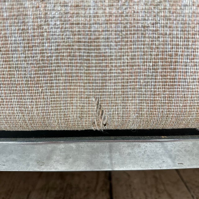 Mid Century Modern Florence Knoll Relaxed Two Seater Sofa Loveseat for Reupholstery For Sale - Image 10 of 11