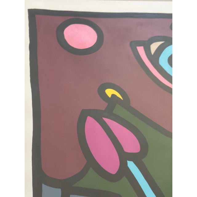 Paper Rare 1991 Charles Houska Original Pop Art Painting - Early Career "Origin" Work - Acrylic/Gouache on Paper For Sale - Image 7 of 12