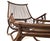 Brown Set of Manou Rattan Pagoda Lounge Chair with Ottoman, 1970s For Sale - Image 8 of 18