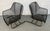 Metal Pair of Vintage Mesh Spring Lounge Chairs Attributed to Russell Woodard For Sale - Image 7 of 16