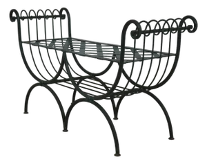 Vintage 1950s Salterini Design Iron Window Bench