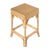 Spritely Home Accent Furniture Flora 16.5 in. Seat Height Square Rattan Scalloped Backless Counter stool, Natural Rattan For Sale - Image 4 of 8