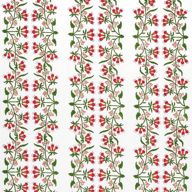 Not Yet Made - Made To Order Sample - Schumacher x Marie-Anne Oudejans Himalaya Hand Block Print Fabric in Pink For Sale - Image 5 of 5