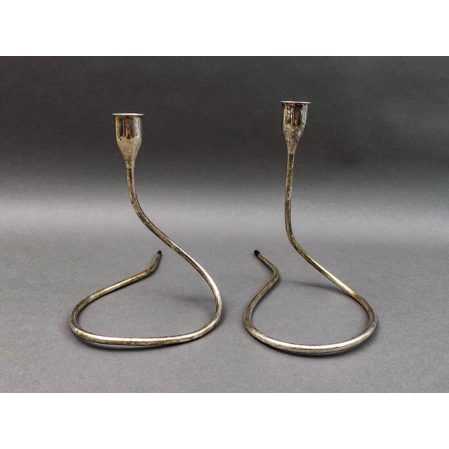 Towle Marion Anderson Noyes Sterling Silver Pair Of Candlesticks Candle Holders Measures approximately 10" long, 6" wide,...