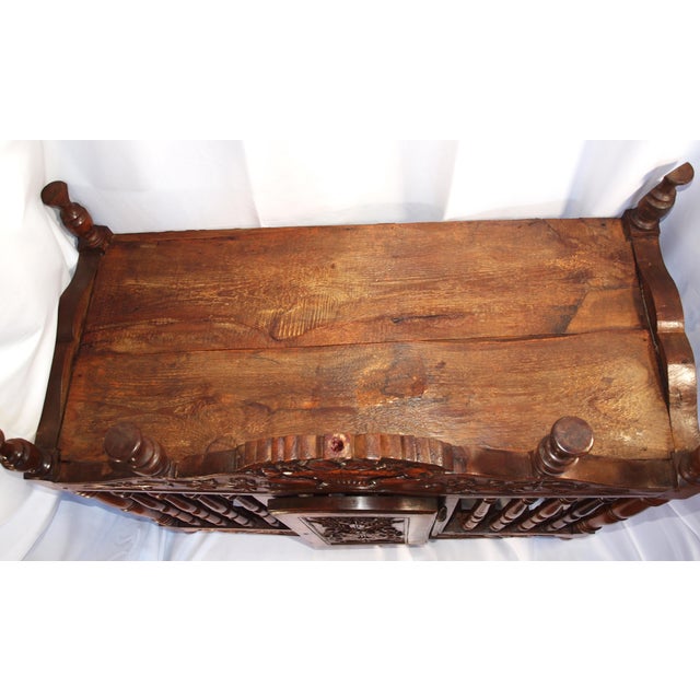 Antique French Provincial Panetiere Bread Cage Cabinet For Sale - Image 10 of 12