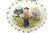French Country Vintage Hand Painted Portugal Pottery Olive Dish Bowl For Sale - Image 3 of 9