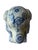 Vintage Blue and White Chinoiserie Staffordshire Style Dog Figurine For Sale - Image 9 of 9