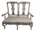 Early 20th Century Grey Painted Swedish Settee with Shell and Foliate Carving For Sale