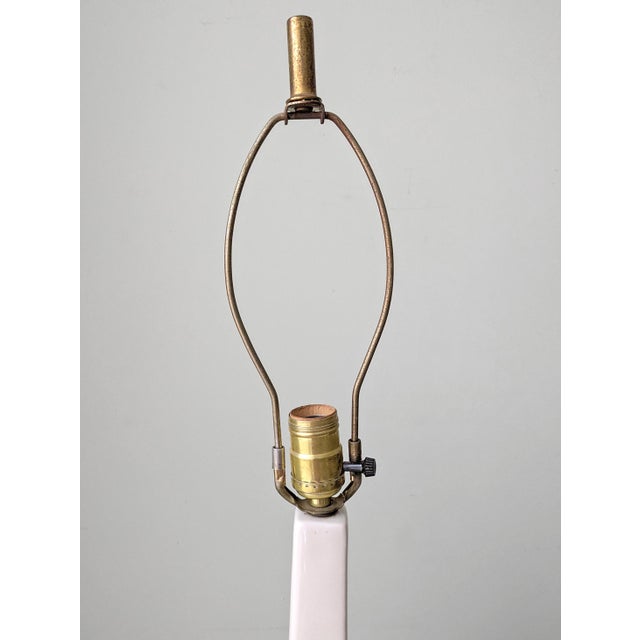 1960s Mid Century Modern Large Sculptural Ceramic Table Lamp For Sale - Image 4 of 6