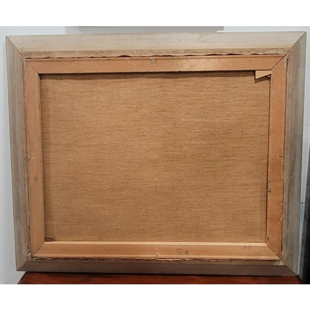 1960s Ann Ruge Post Impressionist Landscape Painting Wall Art, Framed For Sale - Image 12 of 12