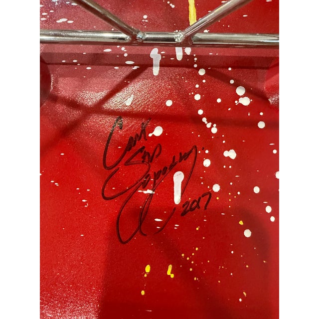 Chair by the artist Can't Stop Good Boy aka Nick Simon. I purchased this chair from Gabba Gallery in Los Angeles in 2017....