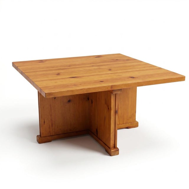 Square Rationalist Table, 1960s For Sale - Image 6 of 10
