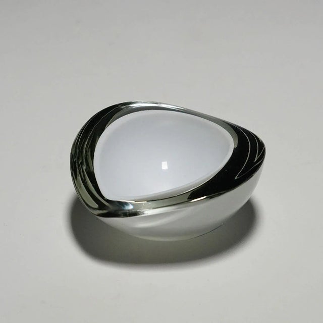 Small Bowl Designed by Kaj Frank for Nuutarjaervi Notsjo A vintage art glass bowl designed by Kaj Frank for Nuutarjaervi...