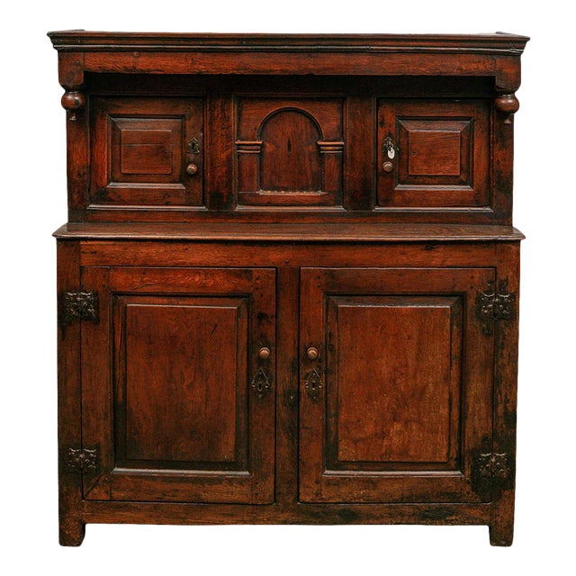 17th Century English Court Cupboard in Oak Chairish