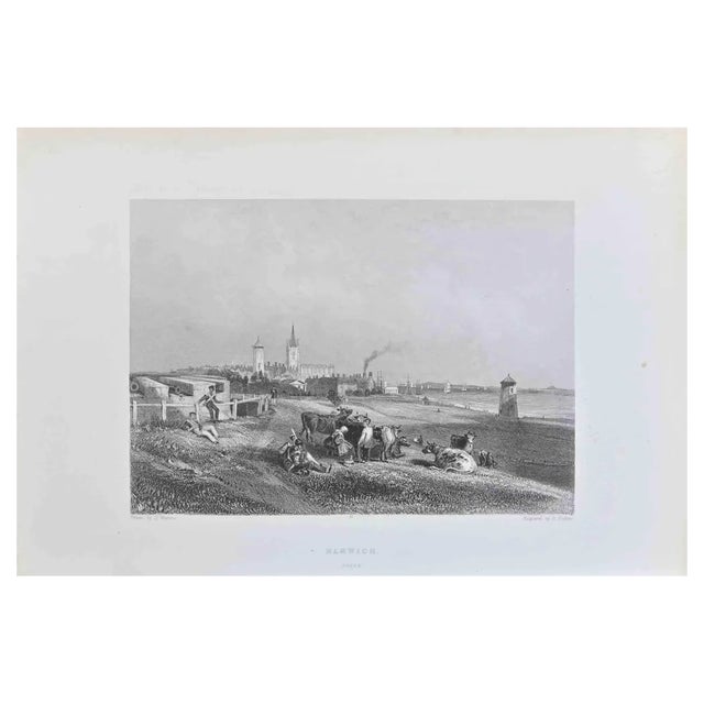 Edward Francis Finden, Harwich, Engraving, 1838 For Sale