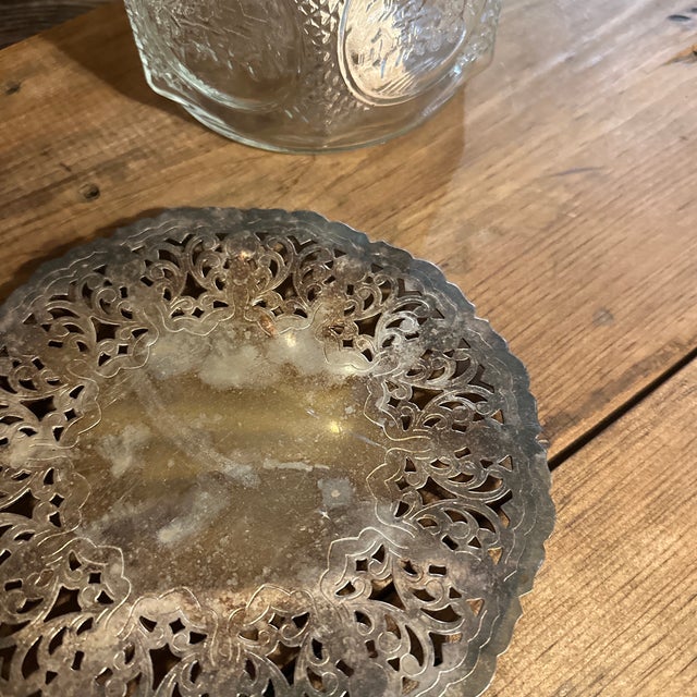 1970s Instant Collection of Silverplate Lace Round Trivets- Set of 3 For Sale In Atlanta - Image 6 of 8