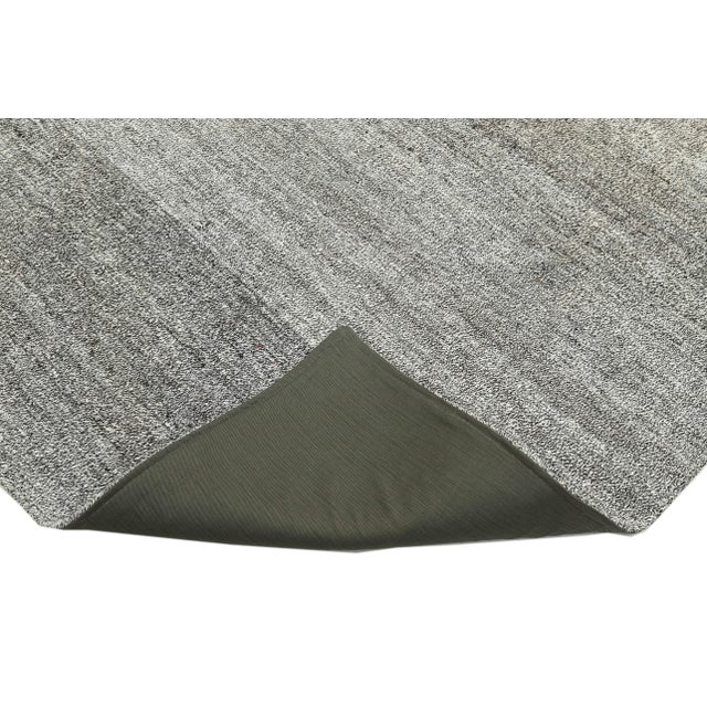 Mid 20th Century Mid 20th Century Gray Vintage Large Kilim Rug For Sale - Image 5 of 7