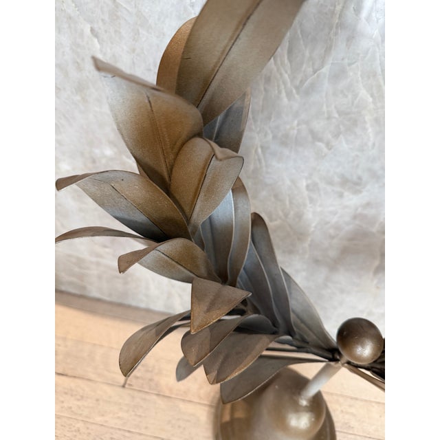 Metal Tole Wreath Stand For Sale - Image 7 of 7