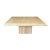 1970s Square Travertine Coffee Table With Unhoned Edge Mid Century For Sale