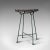 This is a vintage munitions factory stool. An English, pine and enamelled wrought iron legs in the industrial or...