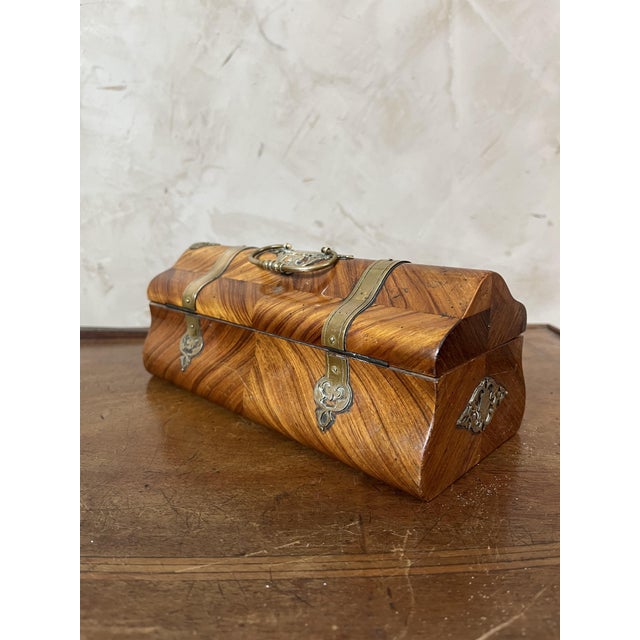 Brass and Wood Box, 1890s For Sale - Image 4 of 16