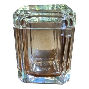 2000s Modern Lucite Faceted Ice Bucket in the Style of Alessandro Albrizzi