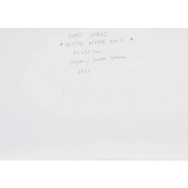 Juris Utans, Bee at Rest III, 2021, Mixed Media and Paper, in Very Good conditions. Designed from 2000 I have official...